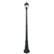 Lámpara De Pie Con Una Farola De Cuatro Caras Color Negro 190 Cm
