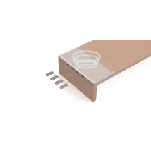 Pout Eyes9 - Dual-monitorständer Mit Universellem Kabellosem Ladesystem, Weiß