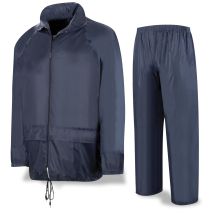 Traje De Agua Meteo Tipo Ingeniero Poliéster/pvc Azul Marino Talla Xxl
