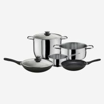 Set Batteria 7 Pezzi Inox Antiaderente Induzione Free