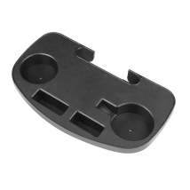 Mediawave Store - Bandeja Para Silla Con Compartimentos 37x23x4cm Bandeja Organizador Reposabrazos Color: Negro