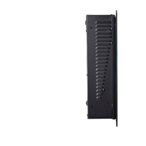 Elektrischer Wandkamin mit Fernbedienung – 1000/2000 W – 5 Flammenintensitäten – Wandbefestigungsset enthalten