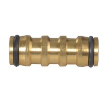 Faithfull Sb3008 Brass 2-way Hose Coupling 12.5mm (1/2in) Faihosejoin