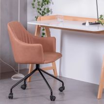Skyline Vintage Bürostuhl – Orange – Polyesterpolsterung – Lackierter Stahl – Modernes Design