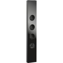 Wipo Steckdosenelement Power Eck-g Slim Schwarz – 3x Schuko Mit Kinderschutz + Usb-c Charger-auszug, Glasfront, 230 V, 3500 W