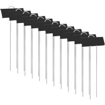 Pflanzenetiketten, Pflanzenetiketten-marker, 12 Stück, Gartenetiketten, Metall, Langlebig, Rostfrei, Etiketten, Gemüsegarten-marker Für Blumen, Gemüse