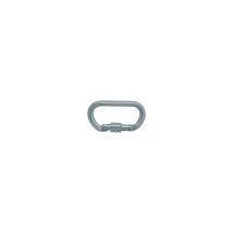 Moschettone Ovalen 362 – 22 kN – Acciaio zincato – Apertura massima 17 mm – Normativa EN 362-B:2004