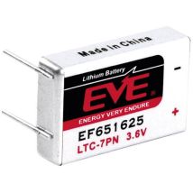 Eve - Pile Spéciale Ltc-7pn Lithium 232542 Picots À Souder En U 3.6 V 750 Mah 1 Pc(s)