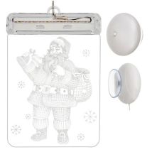 Vetrata Led 3d-babbo Natale
