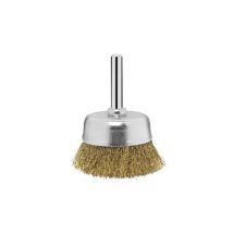 Sit - Bürste Aus Gewelltem, Vermessingtem Stahl Auf Einer Stange Montiert Durchmesser 50 Mm X 17 Mm