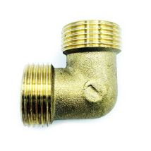 Ravani – Gomito in ottone 1" maschio/femmina – 1” M x M, +100°C, 1,0 MPa – Raccordo in ottone
