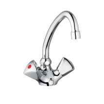 Zweigriff Niederdruck Waschtischarmatur Classic Line - Mit Hu-rohrauslauf 145 Mm