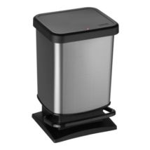 Treteimer Abfalleimer Mülleimer Paso 20 L, Carbon-metallic - Rotho