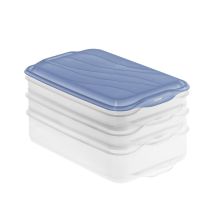 Rotho Schachtel De Würstchen 3 Taschen Blau