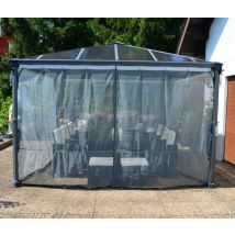 Palram-canopia - Canopia Set De Mosquitero Para Palremo 4.3x4.3 M Cenador Negro