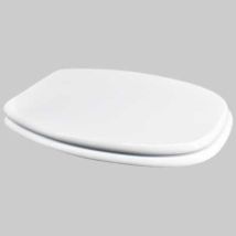 Sedile Mdf Poliesterato M114 Bianco Coprivaso Copriwater Seba