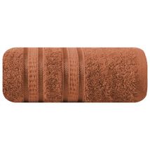Serviette De Toilette Antibactérienne En Bambou Eurofirany Mila 70x140cm Rouge Brique