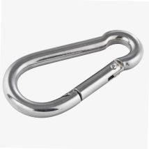 Mosquetón de acero inoxidable 8,1 cm – Carga máxima: 200 kg – Uso: tensar o aflojar rápidamente