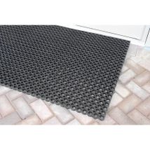 B-Ware Coba Europe Gummimatte Matte Bodenmatte Schwarz 1.5 M X 1 M X 23 Mm