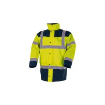 Parka Acolchada 4 En 1 Piana Amarillo Fluorescente/marino T04 19445-jf-4