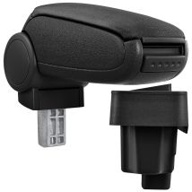Pro.tec - Reposabrazos Central Para Bmw E36 Años De Fabricación 1990-2000 - Apoyabrazos Con Compartimento - Tapizado - Tela - Negro