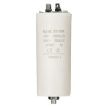 Condensador 60 Uf 450 V Faston 1 Uds. 60.0 Uf Blanco