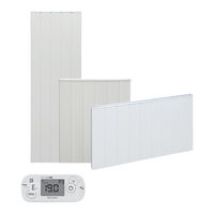 Airelec – Radiateur soufflant électrique 1500W – Élément chauffant avec thermostat digital – 554 x 658 x 136 mm