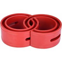 Eting - 2pc Universal Car Shock Absorber Spring Buffer Red Car Bumper Cushion Shock Absorber Bumper Type Spring