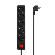 Regleta Con Interruptor Aisens A154-0652/ 5 Tomas De Corriente/ Negro