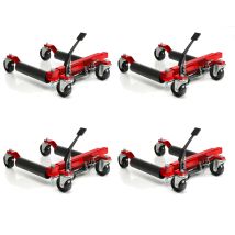 Juego De 2 Pares (4 Piezas) De Portacoches Hidraulicos Para Mover Coches En Parado, 2720kg