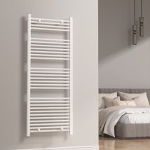 Termoarredo Scaldasalviette Dritto Warm 150x60 Cm Bianco Interasse 55 Cm