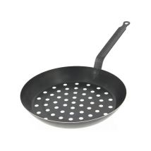 De Buyer Kastanienpfanne Schwarz 28 Cm Stahlblech