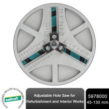 Adjustable Hole Saw Ah 45-130 30 Mm Metal 5978000 Wolfcraft