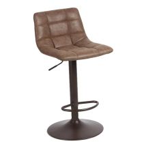 Sgabello Da Bar Girevole Clayton In Pu Imbottita Marrò E Marrò