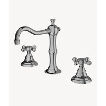 Lookshop – Vintage Style Basin Mixer Tap – Solid Brass – Chrome Finish – Two Handles – Traditional Design