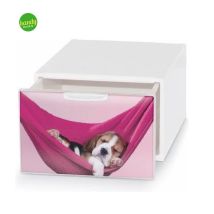 Box Deco Domoliving Qbox Mini Pets Bianco 10,5 X 15,5 X 20 Cm