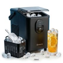 Sommertal E12s Eiswürfelmaschine Eismaschine 12kg/24h Eiswürfelbereiter 0,3kg Bullet Eis In 20 Min Leise