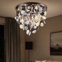 Rl - Plafonnier Design Salon Chambre Éclairage Lampe Suspendue Argent Chrome Reality R60895031