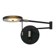 Sienna Turound Aplique De Pared Led Integrado Negro Mate