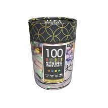 Festive – Multicolour Battery-Powered LED Timer String Lights – 50, 100, 200, 400 LEDs – 4.9m Length – Indoor/Outdoor Use