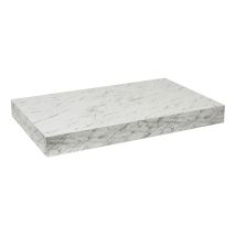 Piano Lavabo Naturale 83,5x8x50 Cm, Effetto Marmo Bianco (do8050mcb) - Egger
