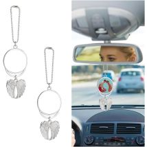 Sollbry - Stück Fahrzeug-rückspiegel-dekoration, Innenzubehör, Hübsche Auto-rückspiegel-aufhängung, Engelsflügel, Auto-rückspiegel-aufhängung, 