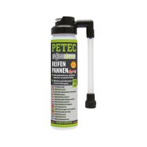 Petec Reifenpannenspray für Fahrräder – 75 ml – Abdichten und Aufpumpen in einem Arbeitsgang – Geeignet für alle Reifentypen