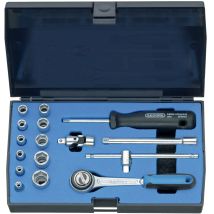 Steckschlüsselsatz 20 Emu-3 16-teilig 1/4 ′′ Schlüsselweiten 4-13 Mm Anzahl Zähne 72 6-kant