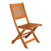 Silla de jardín plegable de madera – 80 cm altura – 45 cm ancho – 50 cm profundidad – 5 kg