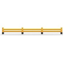 Ampere – Barrera anticolisión de doble barra 690 mm – Protección para maquinaria y edificaciones – Fácil instalación