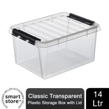 Orthex Sweden Ab - Smartstore 15 Classic Transparent Plastic Storage Box With Lid, 14 Litre