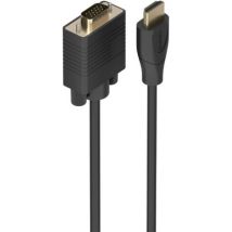 Cable Conversor Aisens A122-1010 Svga Macho/ Hdmi Macho/ 1m/ Negro