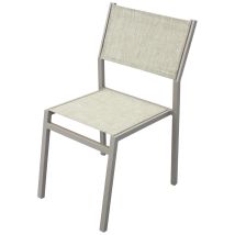 Magazzini Cosma - Avana' Stuhl, Struktur Aus Lackiertem Aluminium Mit Texilene Für Den Außeneinsatz -taupe Texilene Und Struktur / Packung Mit 2 Stück