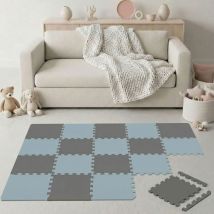 18 Teile Spielmatte Baby Puzzlematte 30x30 Krabbelmatte Bodenmatte Kinderzimmer